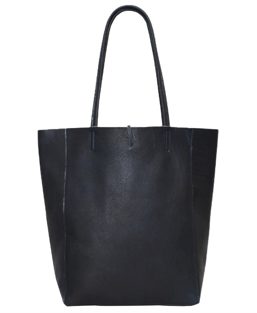 Navy Blue Leather Tote Bag Alice s Wonders UK