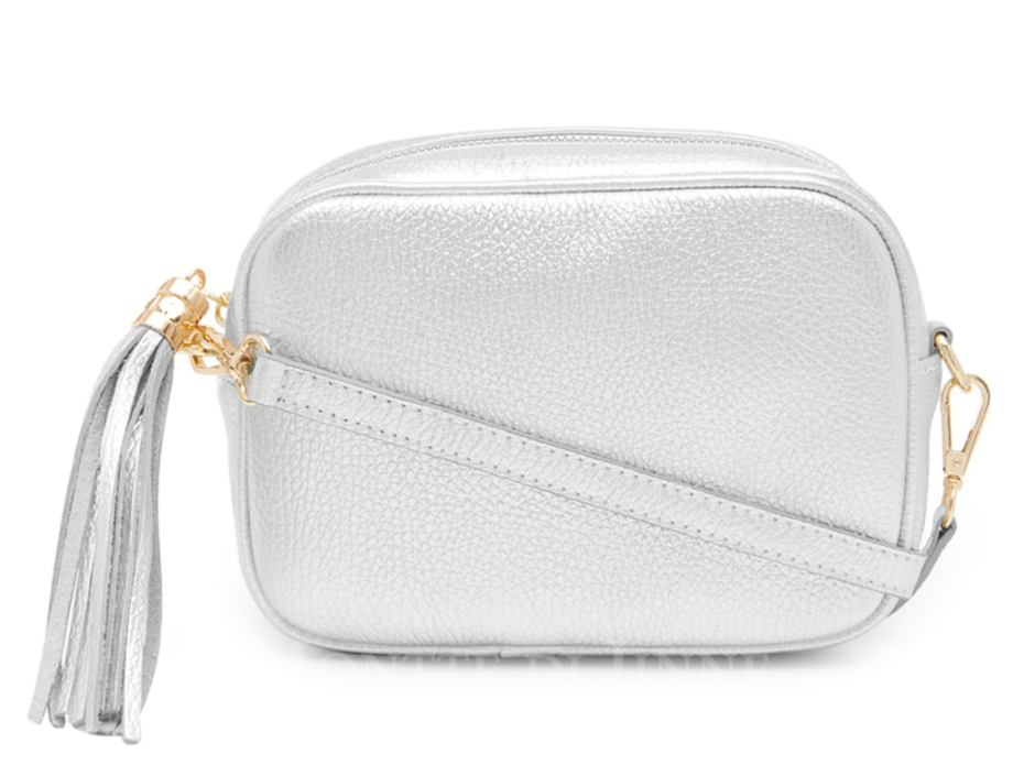 Silver Leather Tassel Cross Body Bag Alice s Wonders UK