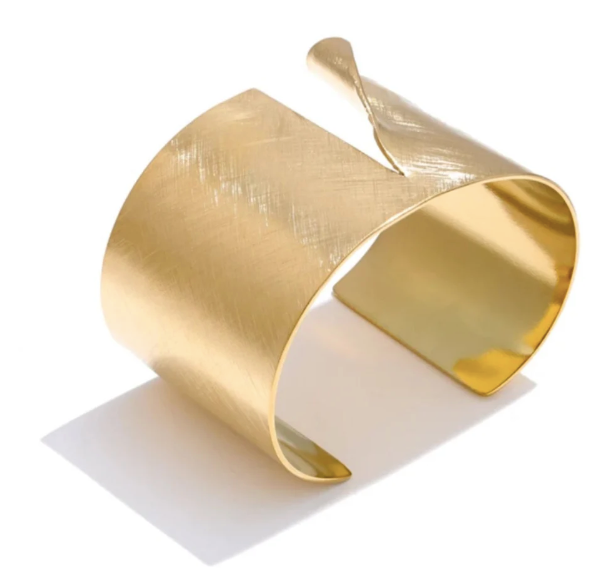 Gold Cut Out Cuff from MisGraceful Jewellery