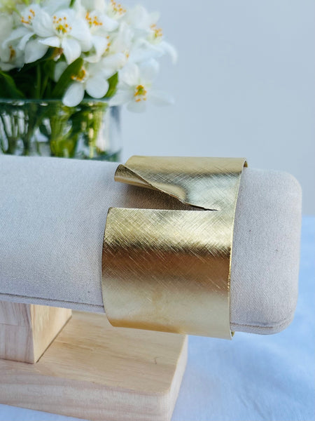 Gold Cut Out Cuff from MisGraceful Jewellery