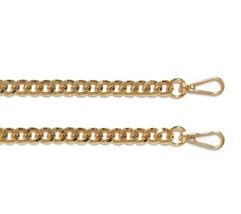 Gold Chain Bag Strap 59cm long.  11mm thickness
