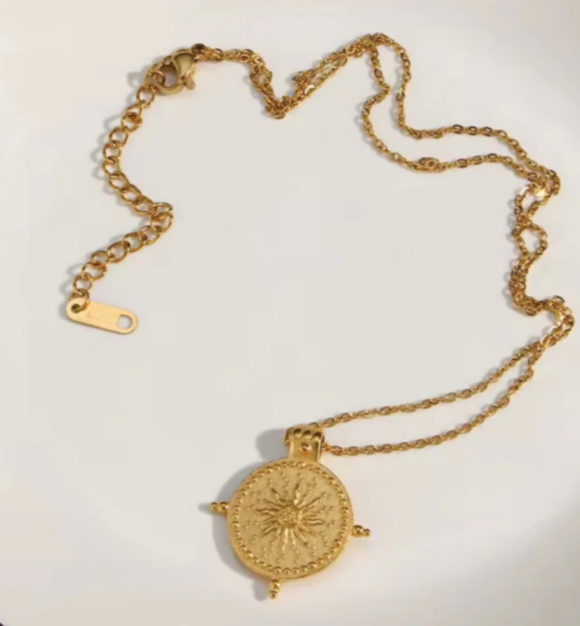 Gold Compass Necklace