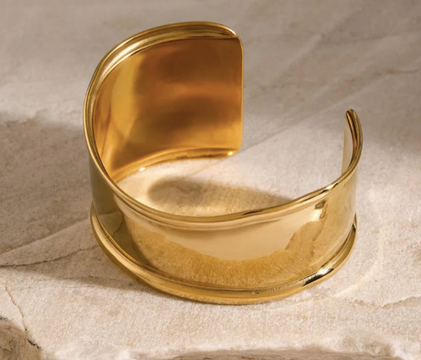 Gold Wave Cuff by Misgraceful