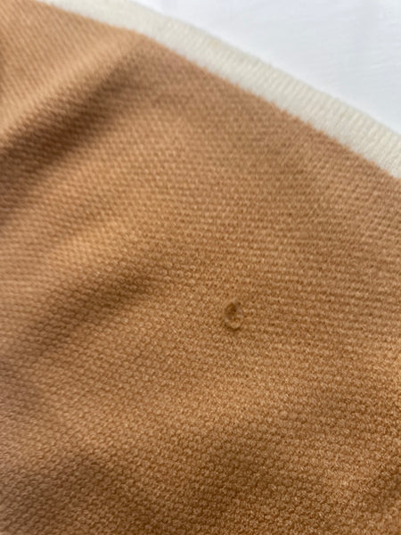 SECOND Caramel Tipped Triangle Scarf - pull in fabric