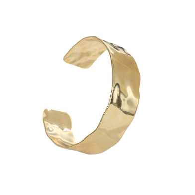 Mishape Bangle in Polished Gold