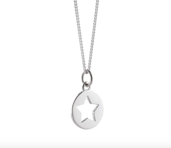 SAMPLE - Sterling Silver Star Outline Necklace