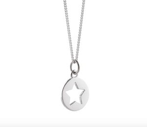 SAMPLE - Sterling Silver Star Outline Necklace