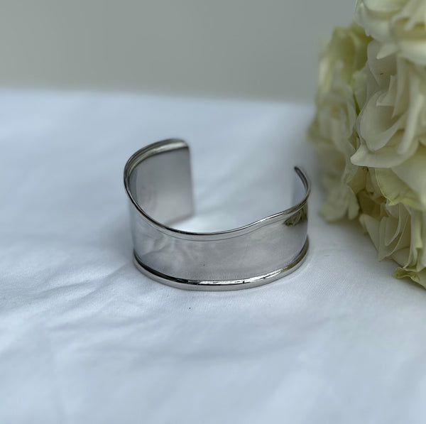 Silver Wave Cuff by Misgraceful
