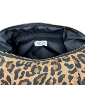 Leopard Print Cotton Sling Bag - Regular