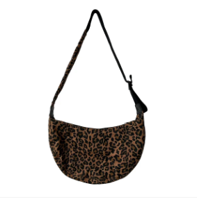 Leopard Print Cotton Sling Bag - Regular