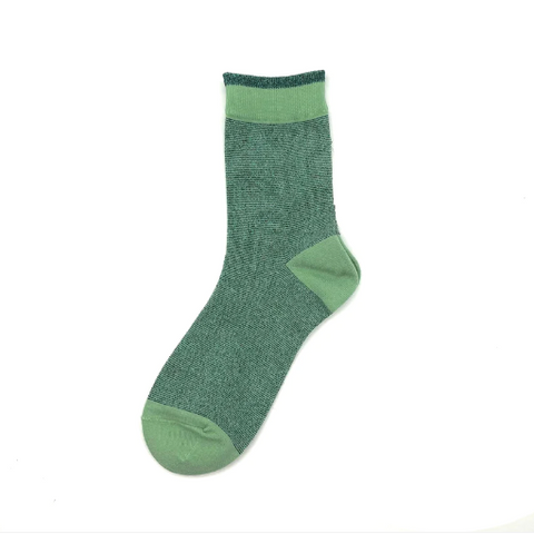 Mint Green Glitter Socks - Tokyo by Sixton London