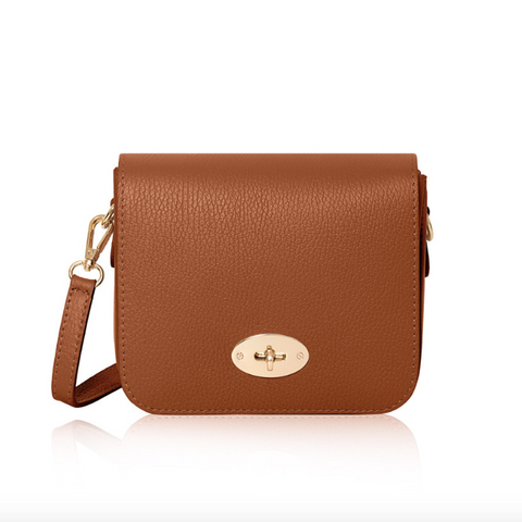 Tan Leather Crossbody Bag