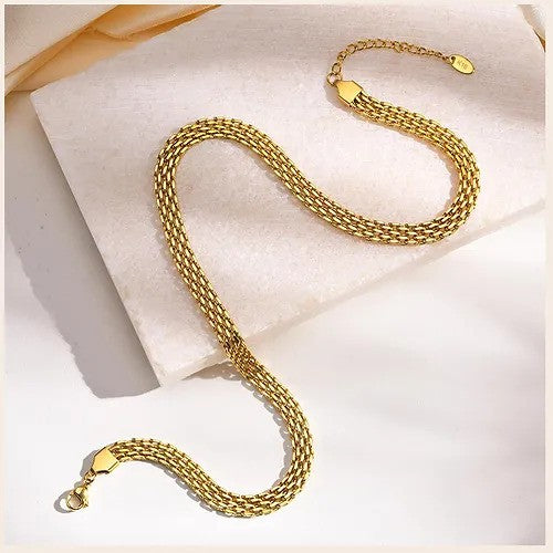 Vintage Style Waterproof Mesh Chain Necklace from MisGraceful Jewellery
