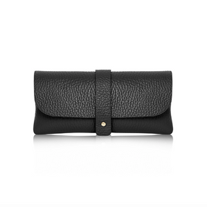 Black Leather Glasses Case 