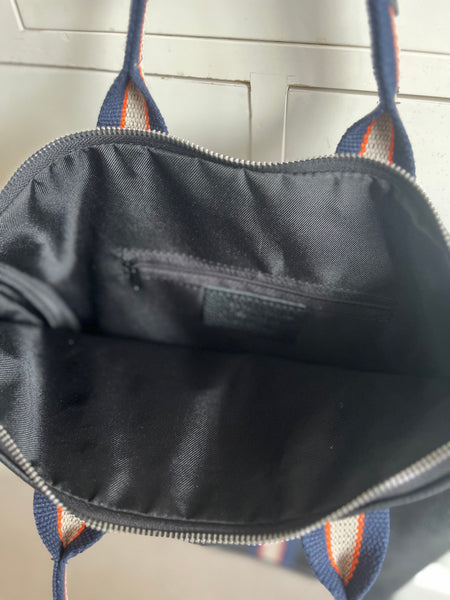 Black Leather Tote Backpack