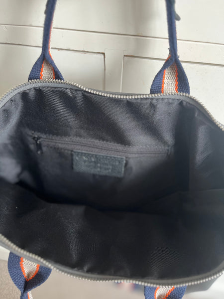 Dark Grey Leather Tote Backpack
