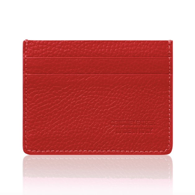 Red Leather Cardholder