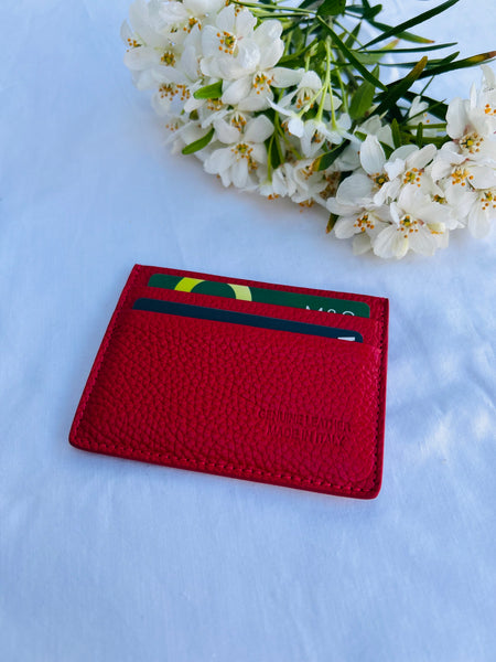 Red Leather Cardholder