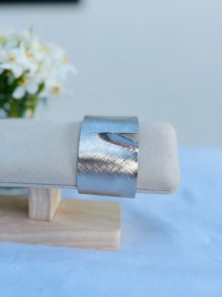 Silver Cut Out Cuff from MisGraceful Jewellery