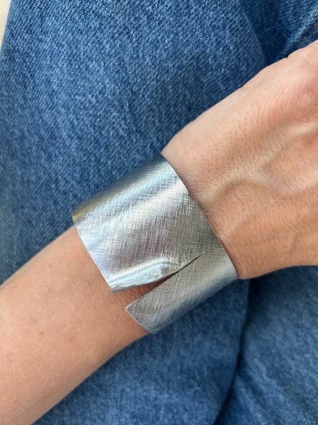 Silver Cut Out Cuff from MisGraceful Jewellery