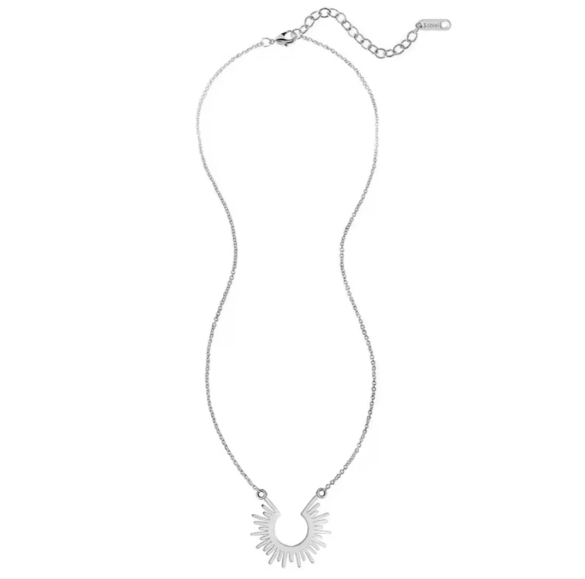 Silver Sunburst Necklace