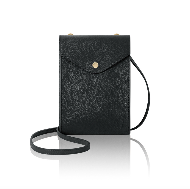 Small Black Leather Crossbody Bag