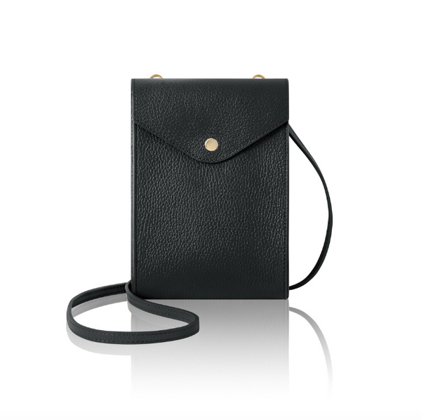 Small Black Leather Crossbody Bag