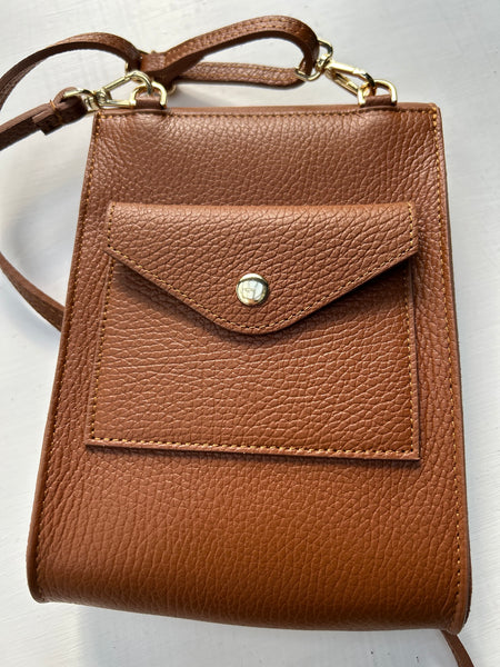 Small Tan Leather Crossbody Bag