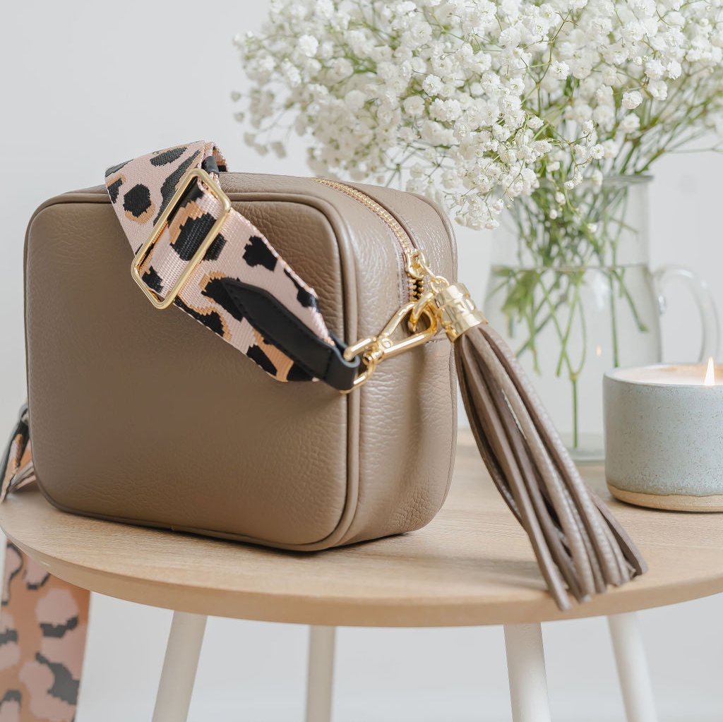 Taupe leather handbags uk on sale