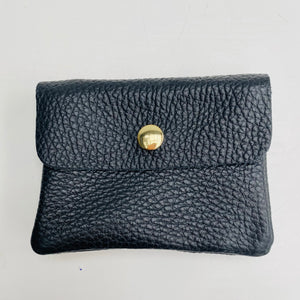 Black Soft Leather Small Purse