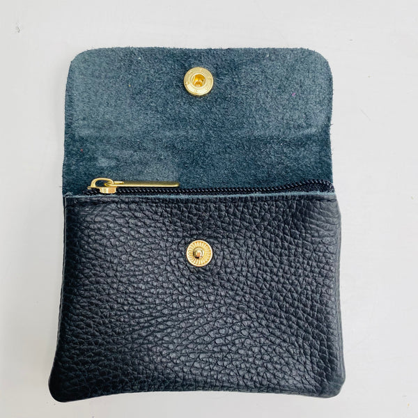 Black Soft Leather Small Purse