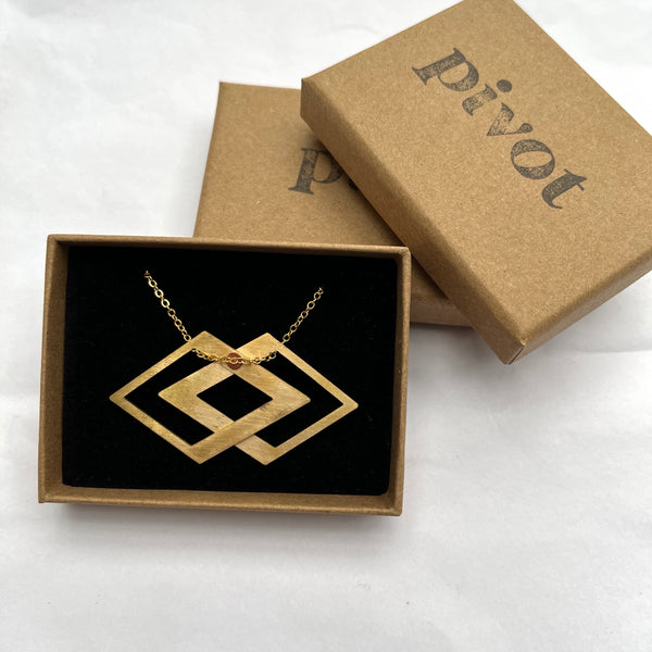 Connect Brass Pendant Necklace from Made by Pivot