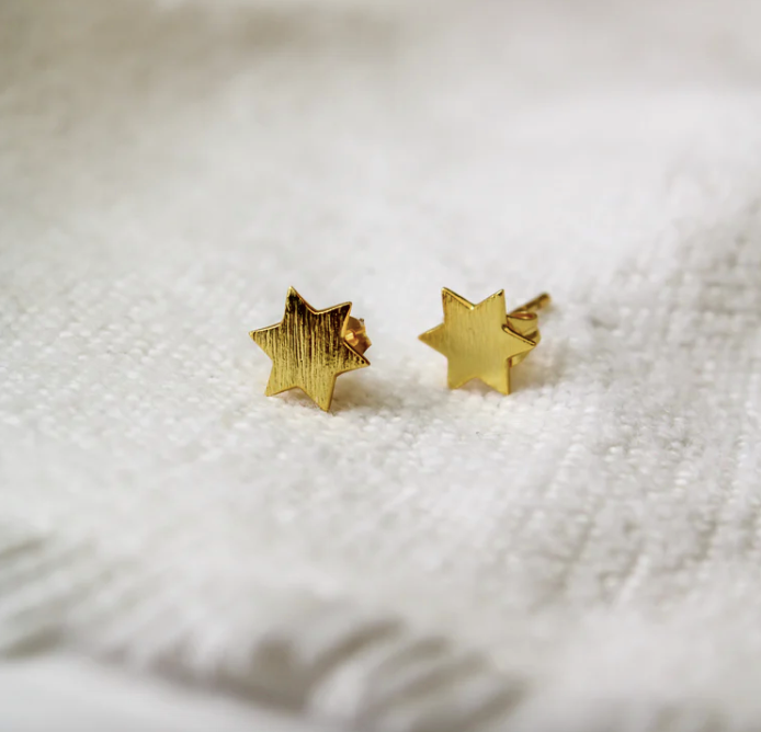 Gold Star Stud Earrings My Doris