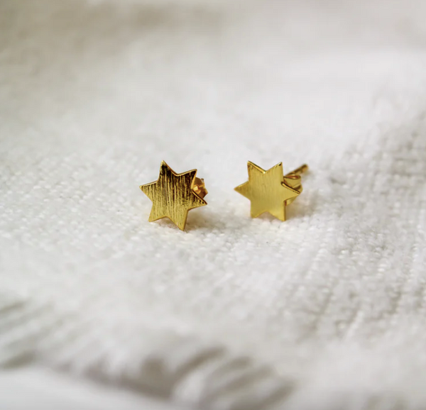 Gold Star Stud Earrings My Doris