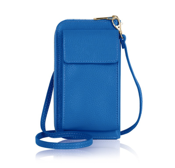 LG Cobalt Blue Leather Satchel Crossbody Handbag — MUSEUM OUTLETS
