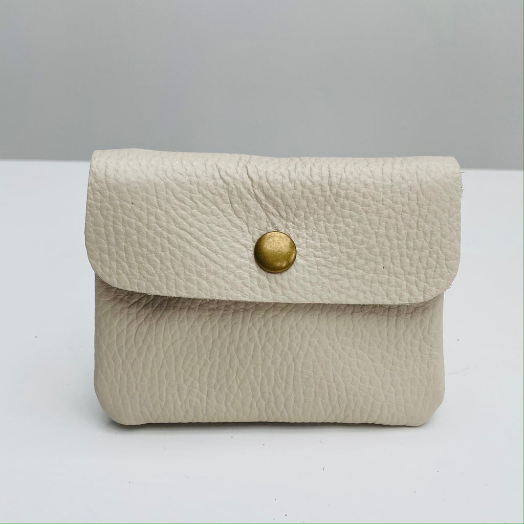 White leather purse clearance