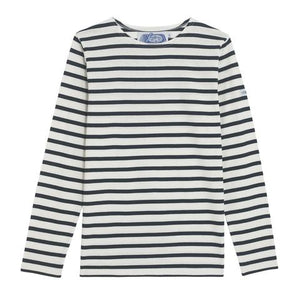 Cream and Navy Breton Tee from the Breton Shirt Company at Alice's Wonders