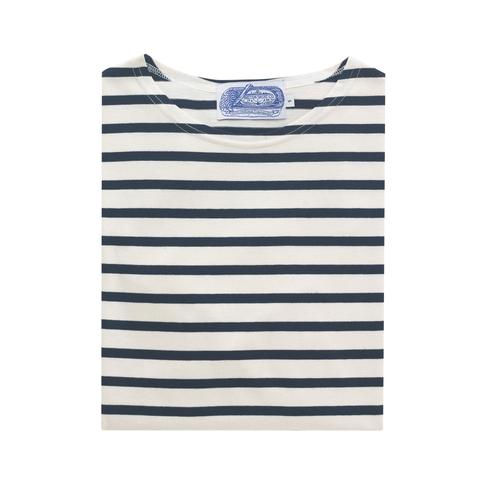Cream and Navy Breton Tee from the Breton Shirt Company at Alice's Wonders