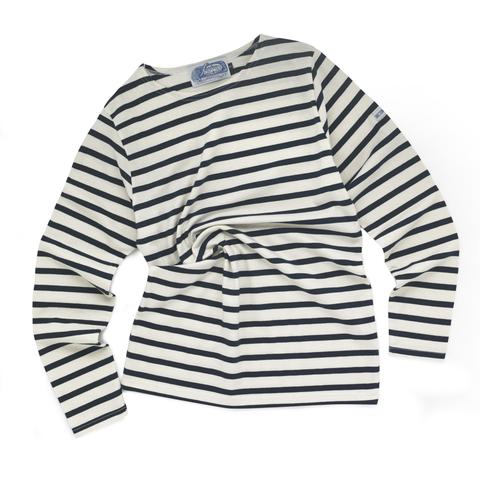 Cream and Navy Breton Tee from the Breton Shirt Company at Alice's Wonders