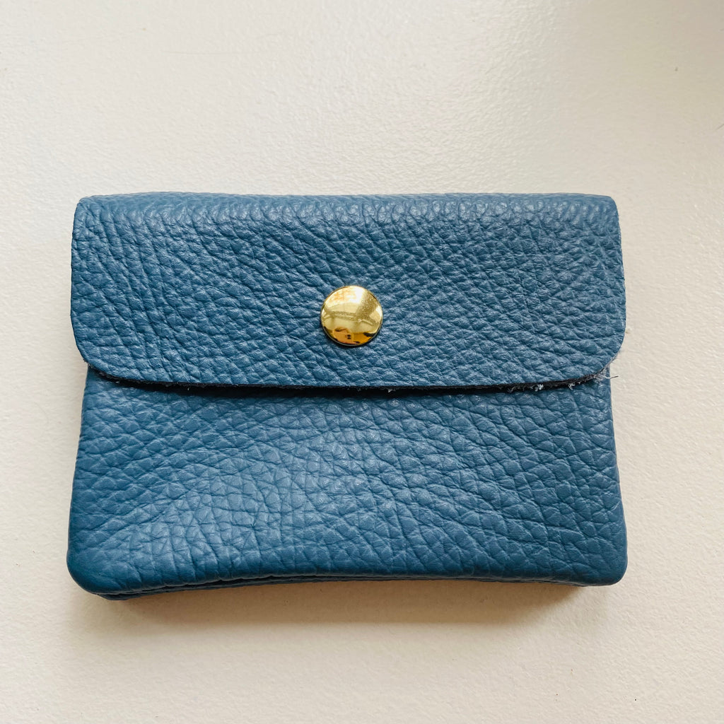 Denim Blue Soft Leather Small Purse Alice s Wonders UK
