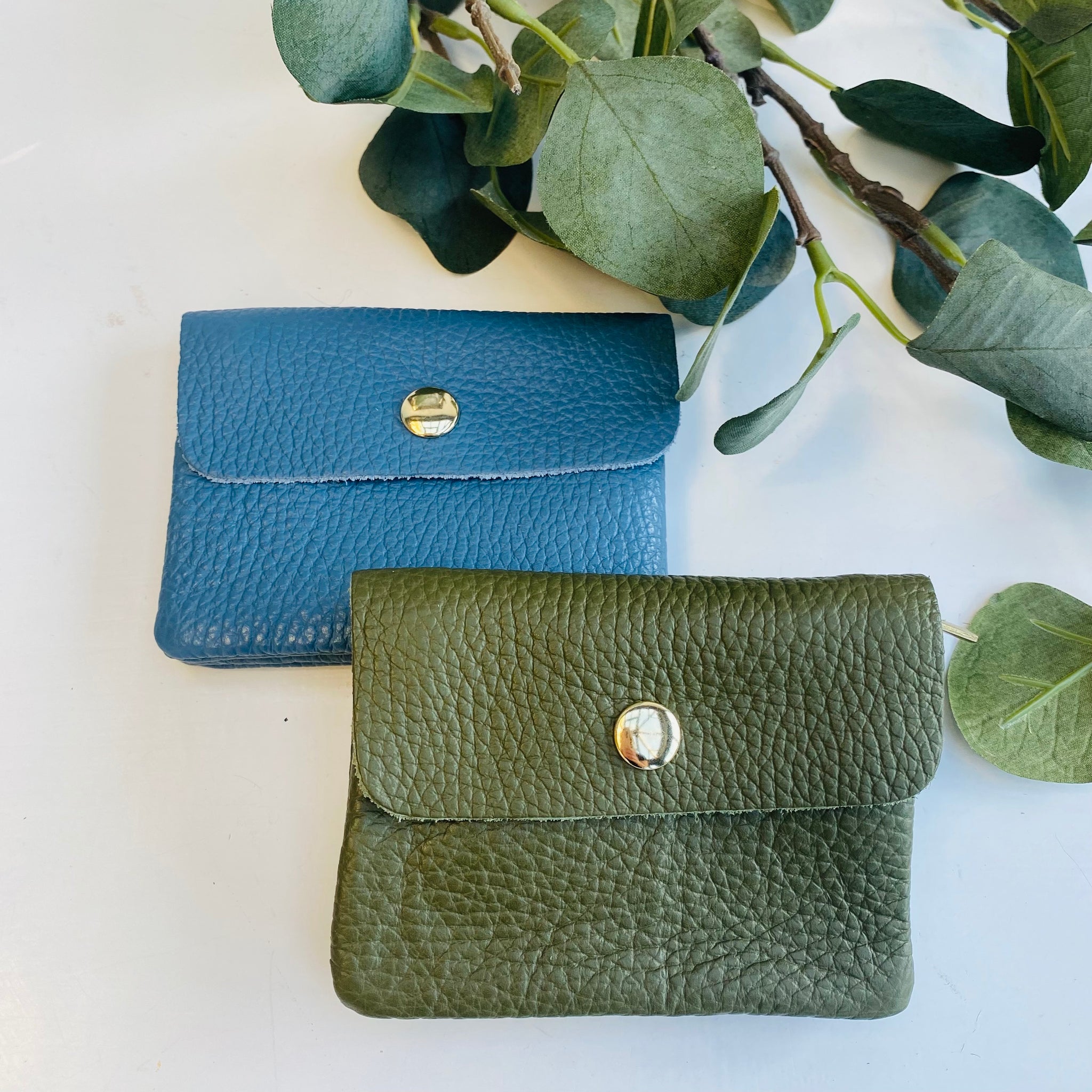 Denim Blue Soft Leather Small Purse Alice s Wonders UK