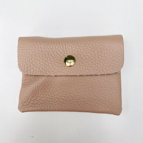 Rose Pink Soft Leather Small Purse
