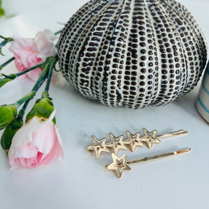 Gold Star Hair Clip (Set of Two)