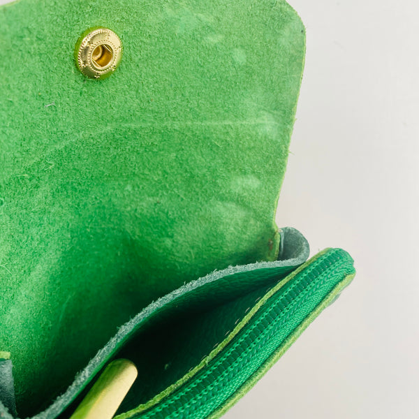 Green Soft Leather Small Purse