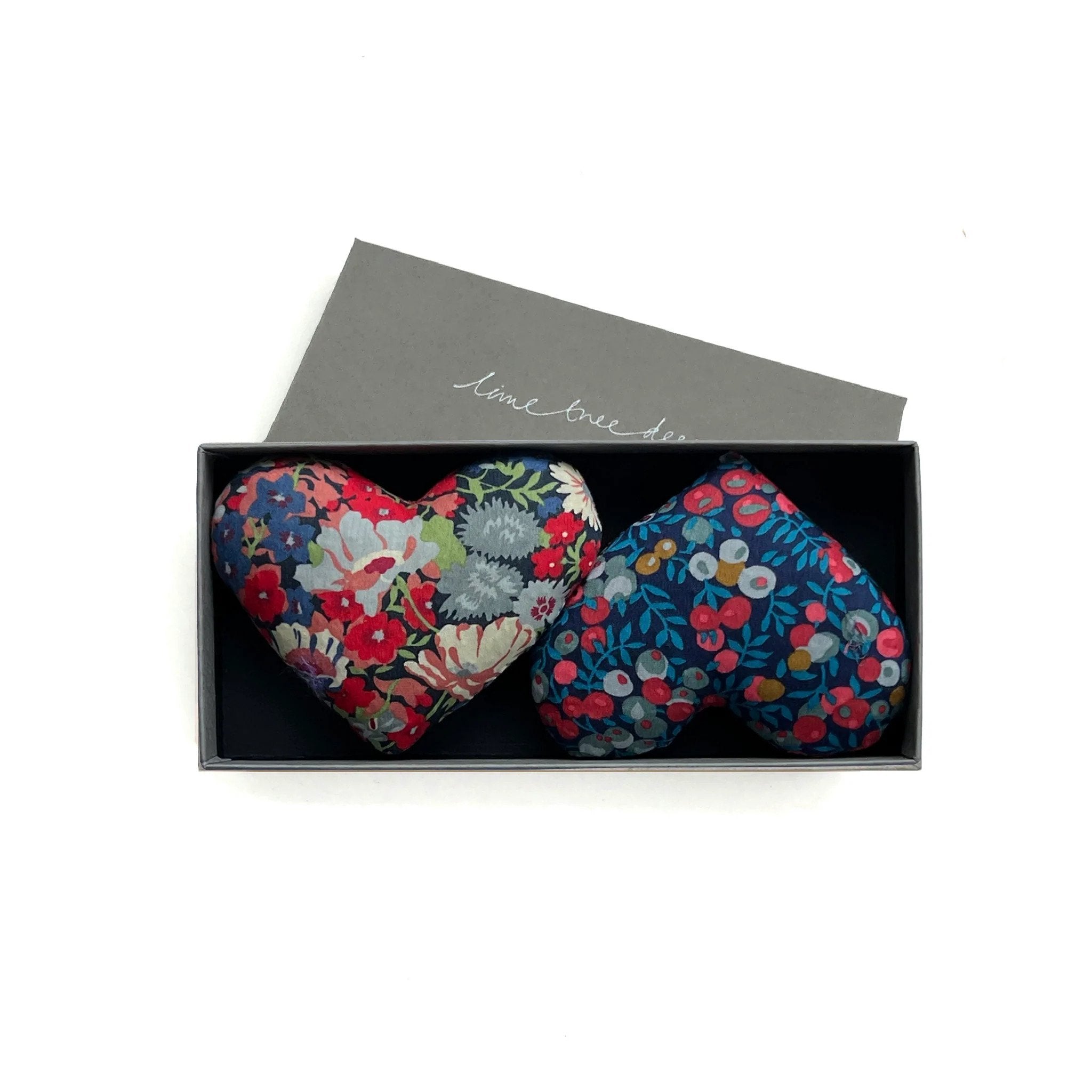 Box of Two Liberty Hearts filled with Lavender - Hope and Glory