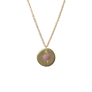 Garden Pendant Dusky Pink Necklace from Just Trade