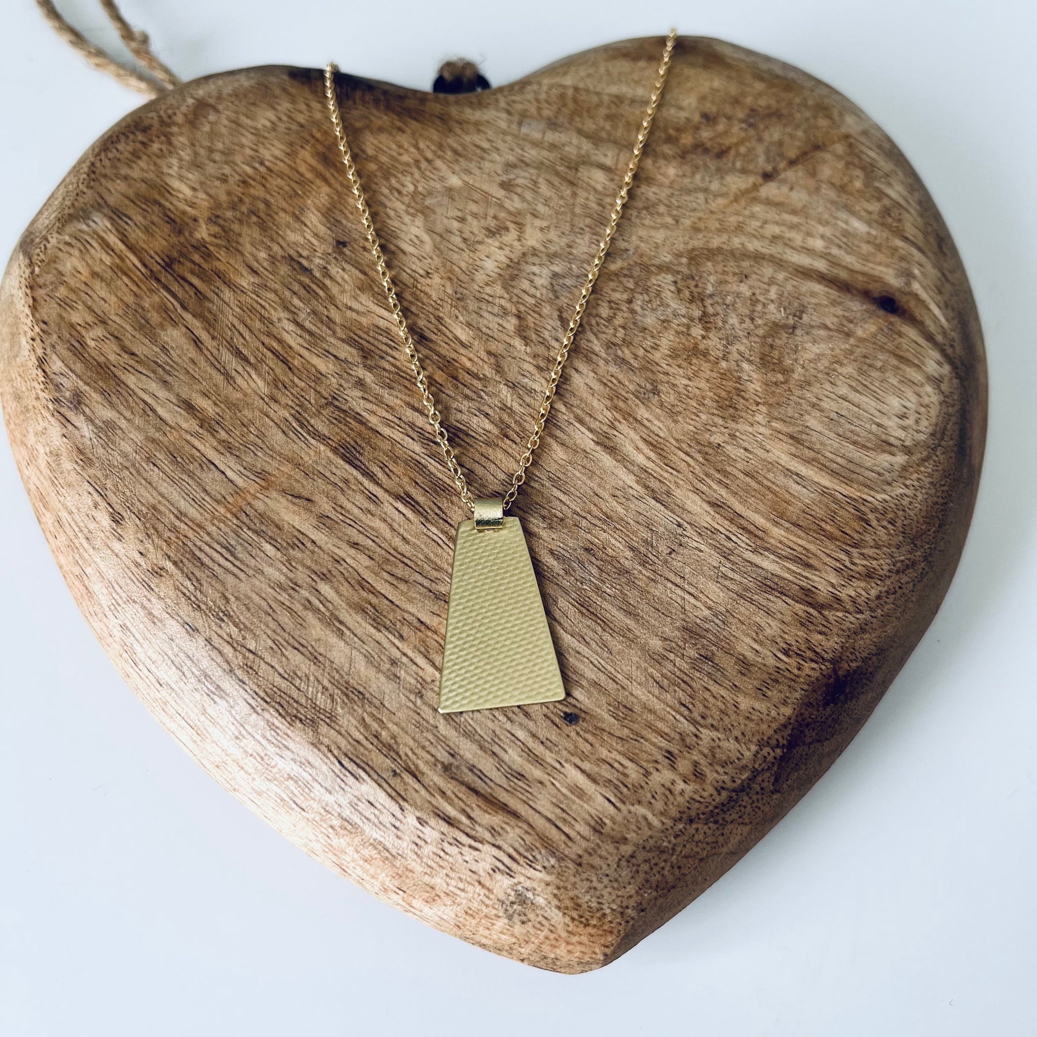 Maya Brass Pendant Necklace from Just Trade