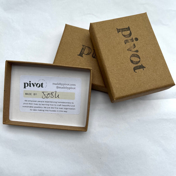 Made by Pivot Box with maker's name