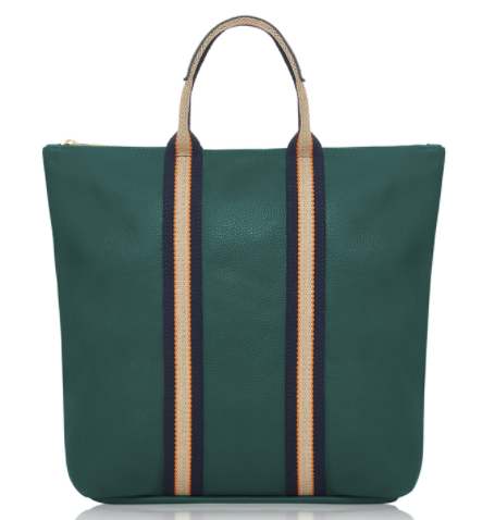 Teal Leather Tote Backpack