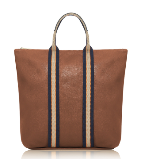Tan Leather Tote Backpack